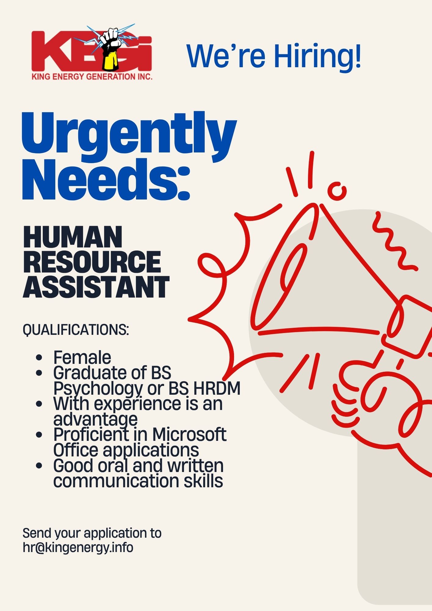 HR Assistant Position